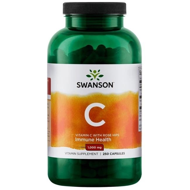 Swanson Vitamiin C 1000 + kibuvitsamarjad 250 kapslit