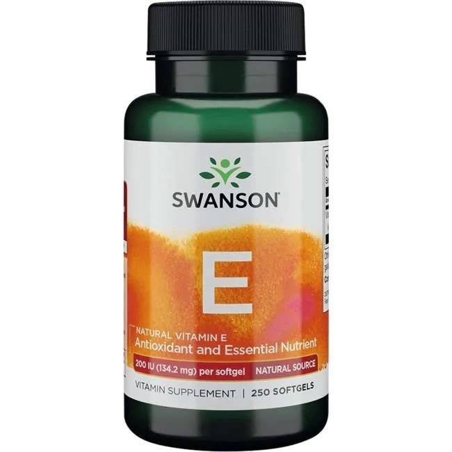 Swansoni looduslik E-vitamiin – E-vitamiin 200 IU 250 kapslit