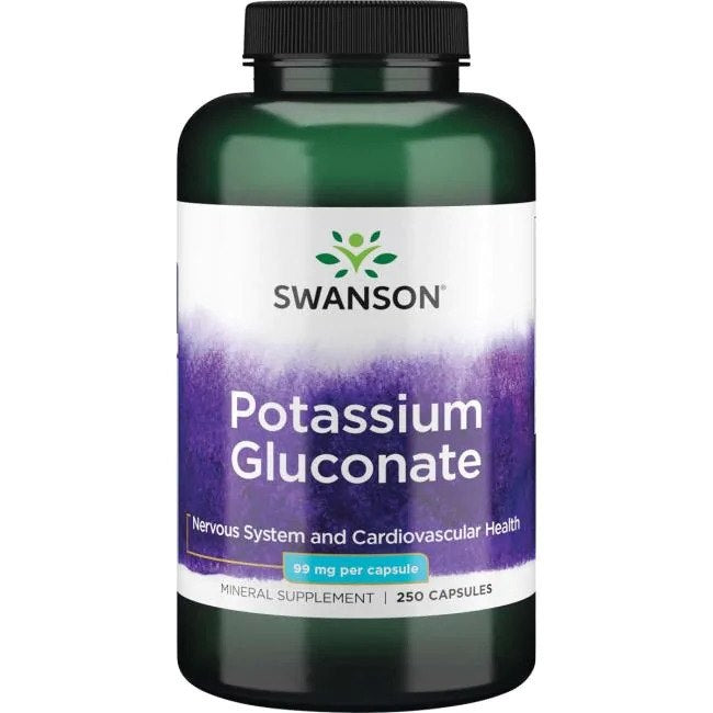 Swanson kaaliumglükonaat 99 mg 250 kapslit