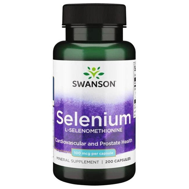 Swanson Seleen L-selenometioniin 100 mcg 200 kaps.