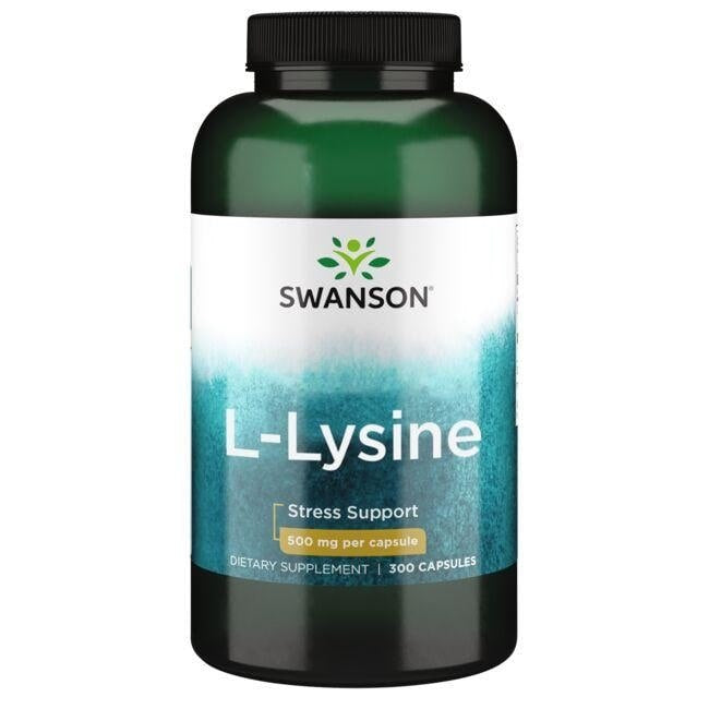 Swanson L-lüsiin 500 mg 300 kapslit