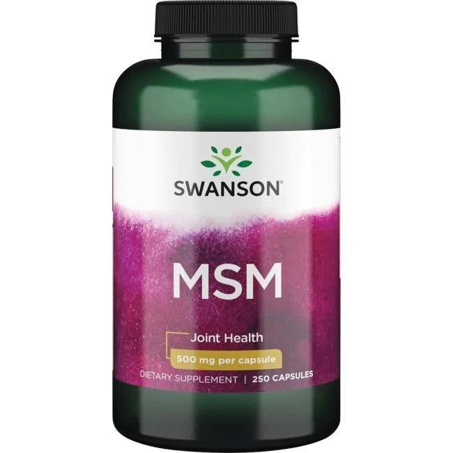 Swanson väävli MSM - metüülsulfonüülmetaan 500 mg 250 kapslit