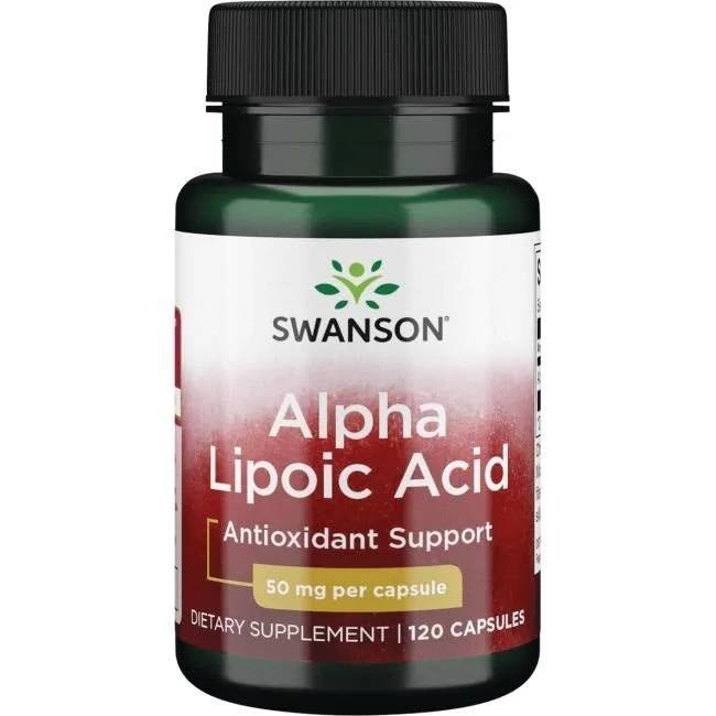 Swanson alfa-lipoehape 50 mg, ALA 120 kapslit