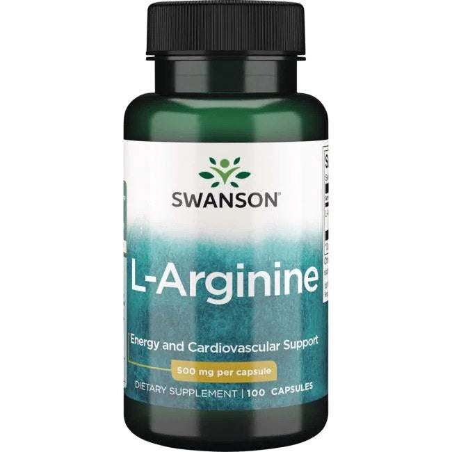 Swanson L-argininas 500 mg 100 kapsulių - Magnis.lt