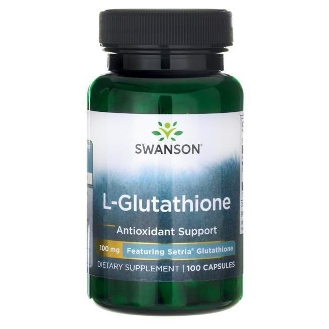 Swanson L-Glutathione – redutseeritud L-glutatioon 100 mg 100 kapslit