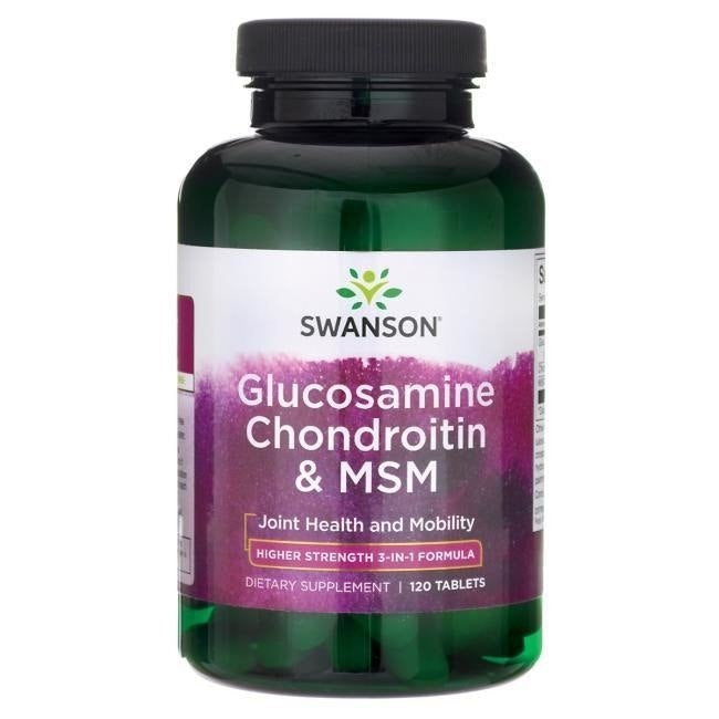 Swansoni glükoosamiin/kondroitiin/MSM 500/400/200 mg 120 tabletti