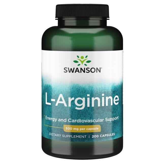 Swanson L-arginiin 500 mg 200 kapslit