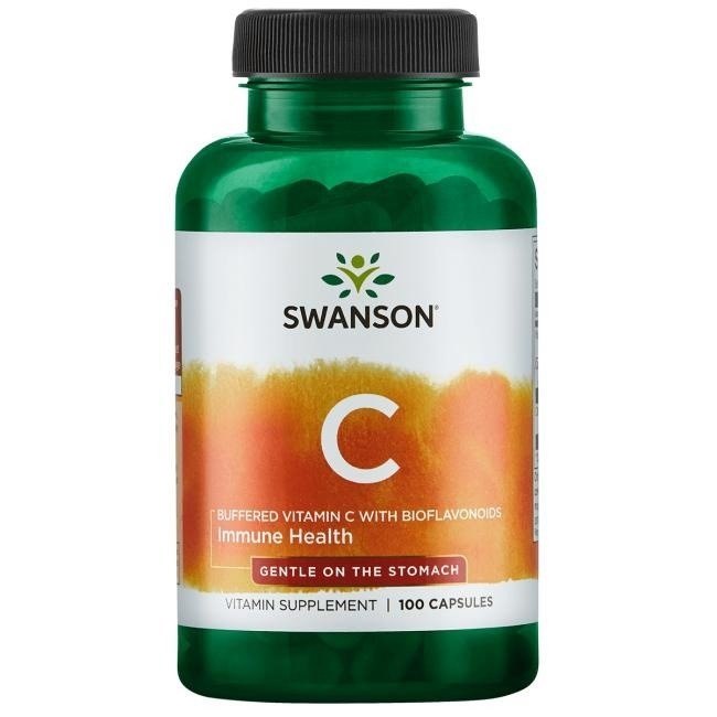 Swanson vitamiin C 500, puhverdatud bioflavonoididega 100 kapslit