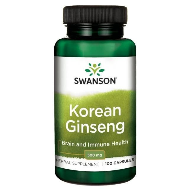Swanson Korean ženšenn 500 mg 100 kapslit