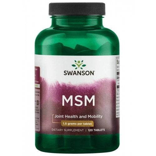 Swanson väävli MSM – metüülsulfonüülmetaan TruFlex 1500 mg 120 tabletti