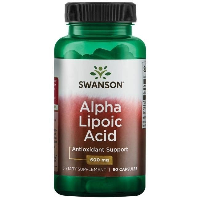Swanson alfa-lipoehape 600 mg, ALA 60 kapslit