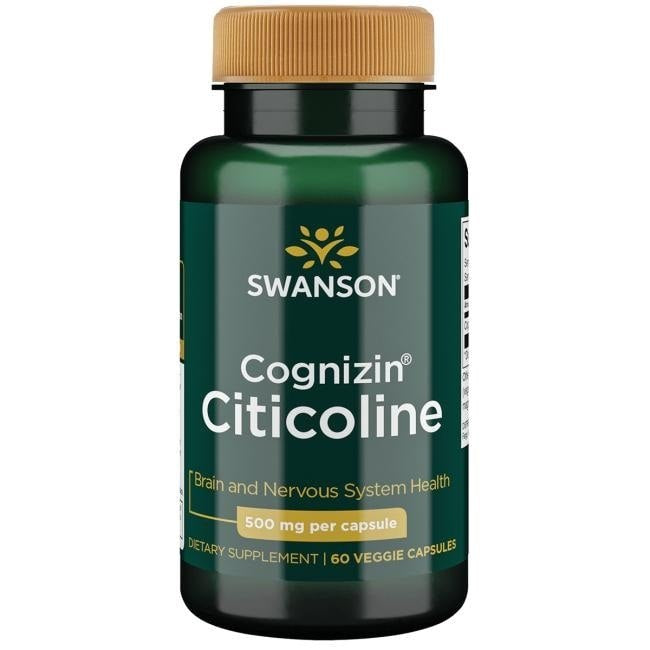 Swanson Cognizin Citikoliin 500 mg 60 kapslit