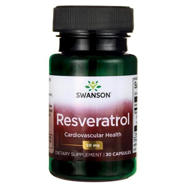 Swanson Resveratrol - Resveratrool 50 mg 30 kapslit