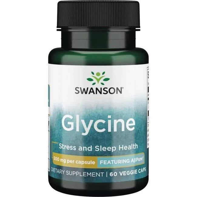 Swanson AjiPure glütsiin 500 mg 60 kapslit