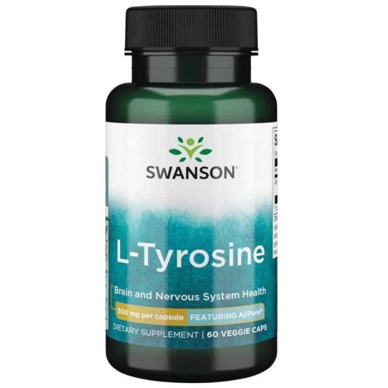 Swanson AjiPure L-tiroziinas 500 mg 60 kapslit