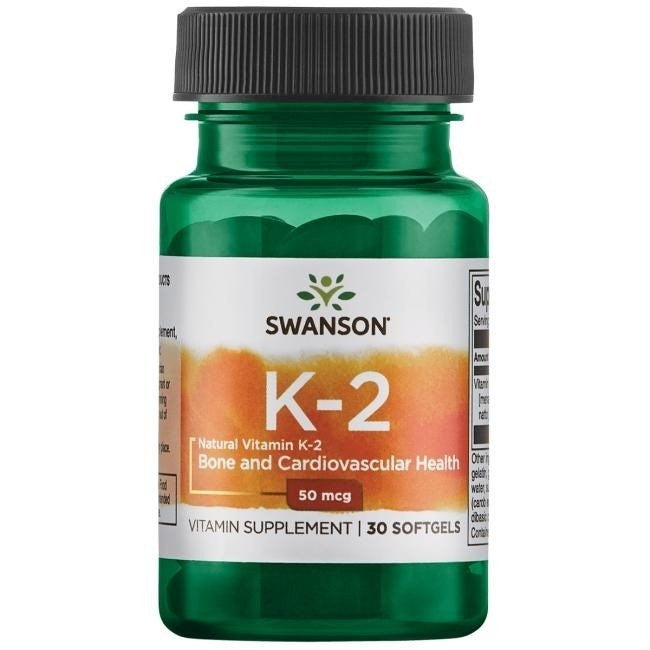 Swanson looduslik K2-vitamiin 50 mcg 30 kapslit