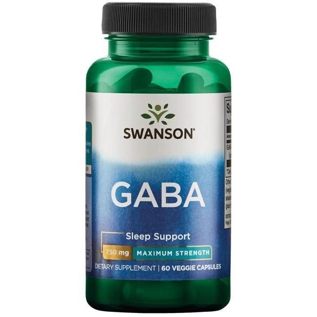 Swanson GABA 750 mg 60 kapslit
