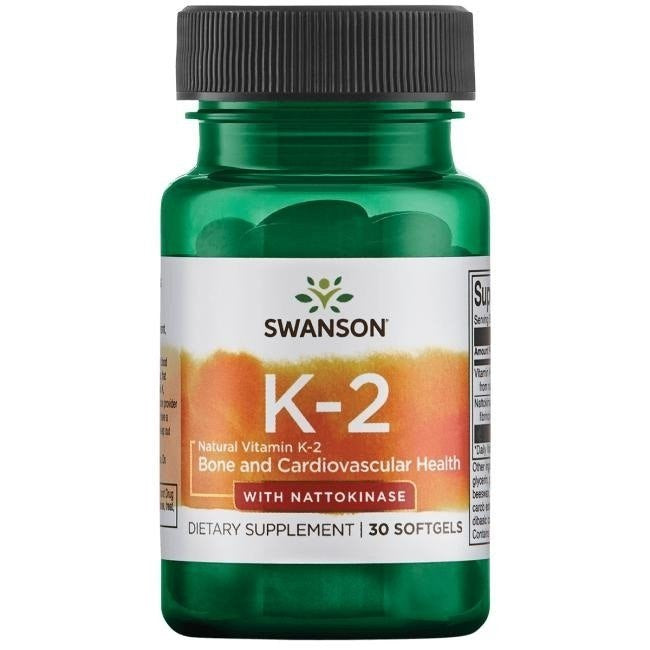 Swanson K2-vitamiin + nattokinaas 30 kapslit