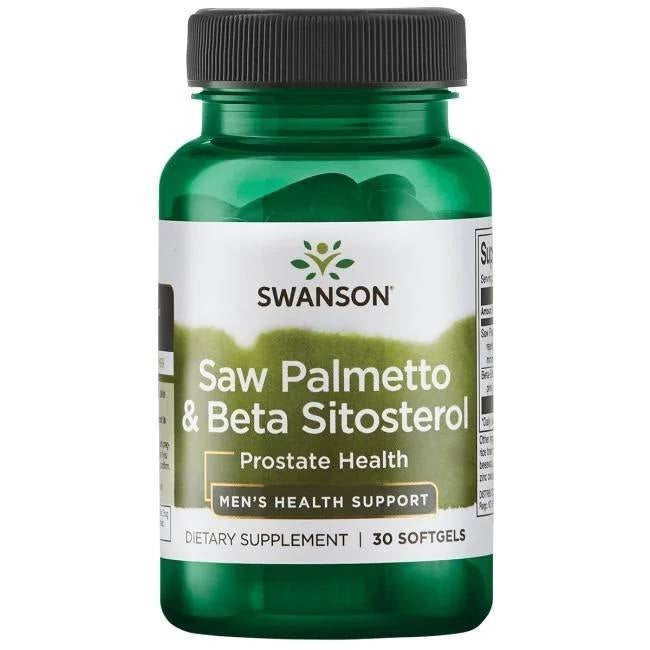 Swanson Saw Palmetto ja beeta-sitosterool, 30 kapslit