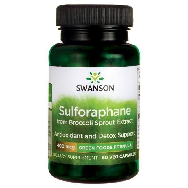 Swanson Sulforafaan brokoliidiekstraktist - Sulforafaan 400 mcg 60 kapslit.