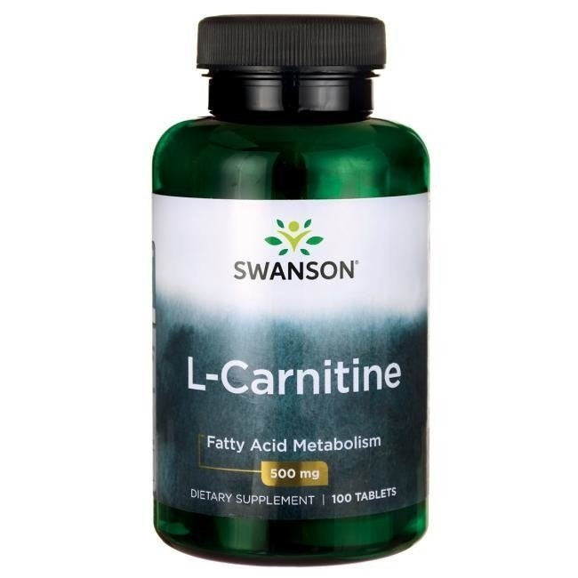 Swanson L-karnitiin - L-karnitiin 500 mg 100 tabletti