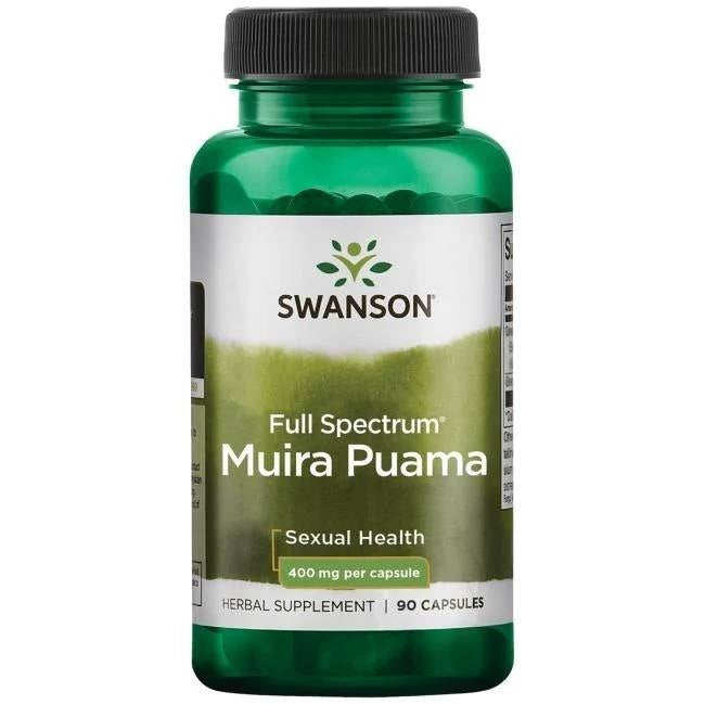 Swansoni täisspektri Muira Puama 400 mg 90 kapslit
