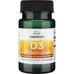 Swanson Vitamiin D3 1000 IU 30 kapslit