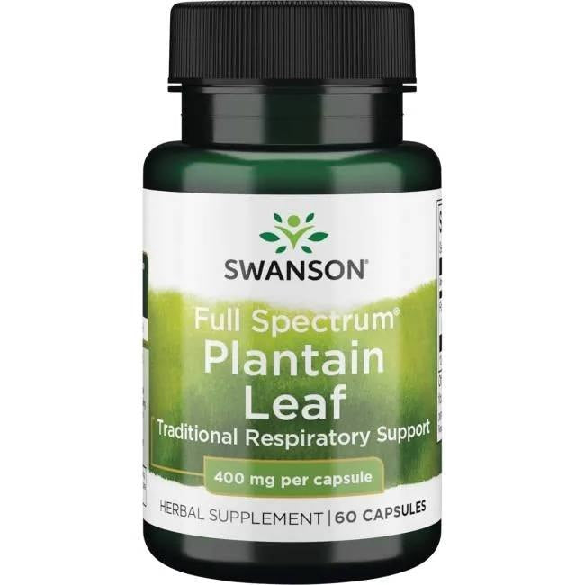 Swanson Full Spectrum Plantain – teeleht 60 kapslit