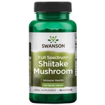 Swansoni täisspektri šiitake seened 500 mg 60 kapslit