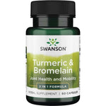 Swanson Full Spectrum kurkum ja bromelaiin, 60 kapslit
