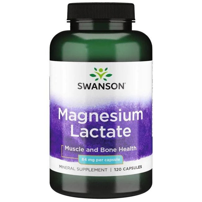 Swanson magnio laktatas 84 mg 120 kapsulių - Magnis.lt