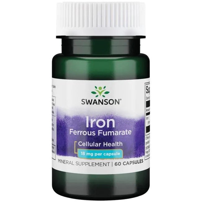Swansoni raudfumaraat 18 mg 60 kapslit