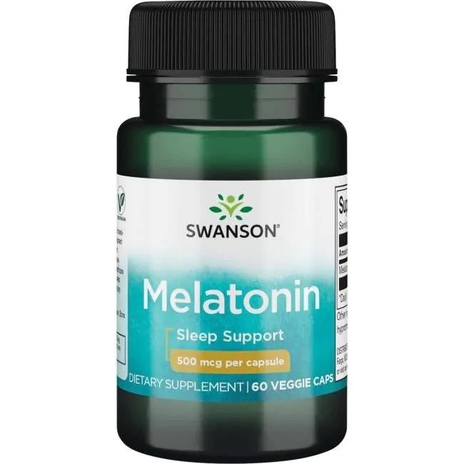 Swanson Melatoninas 500 mcg 60 kapsulių - Magnis.lt