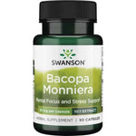 Swanson Bacopa Monniera 50 mg - ekstrakt 10:1 90 kapslit