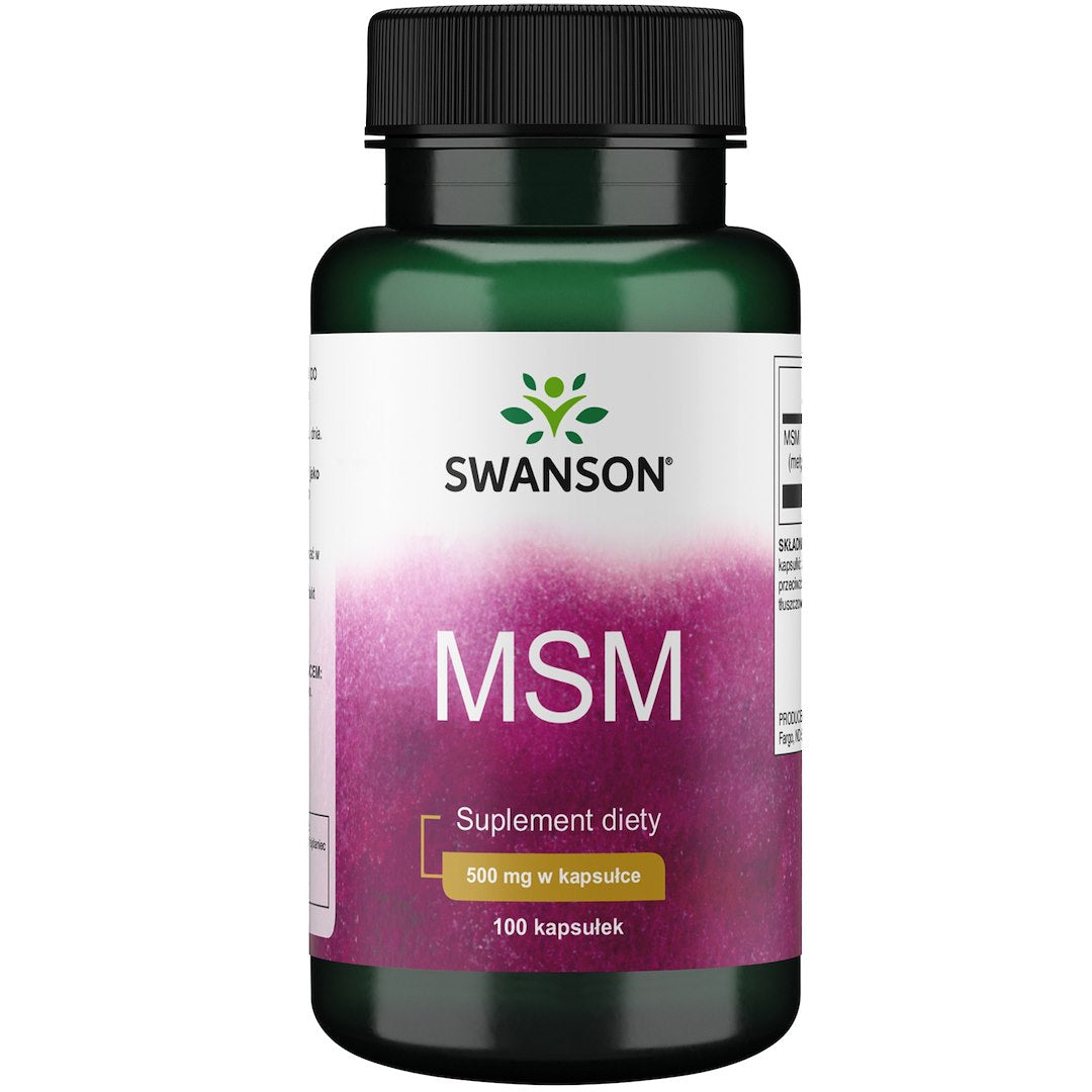 Swanson väävli MSM – metüülsulfonüülmetaan 500 mg 100 kapslit