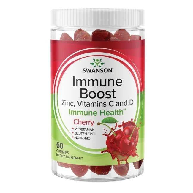 Swansoni Immune Boost kirsimaitselised kummikommid 60 tk