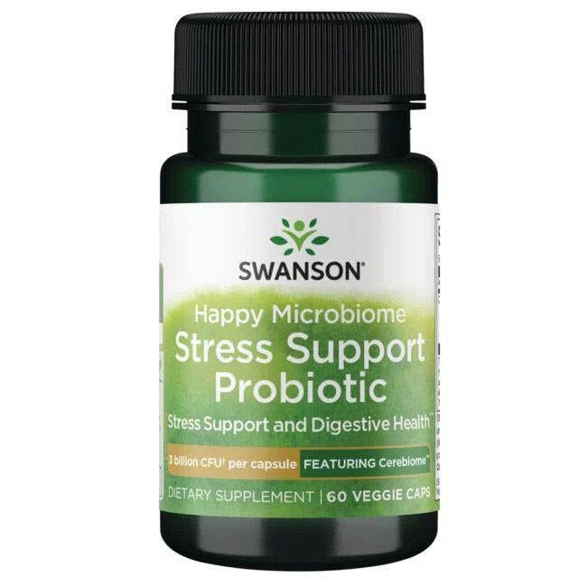 Swanson Happy Microbiome Stress Support Prob. 60 kapslit