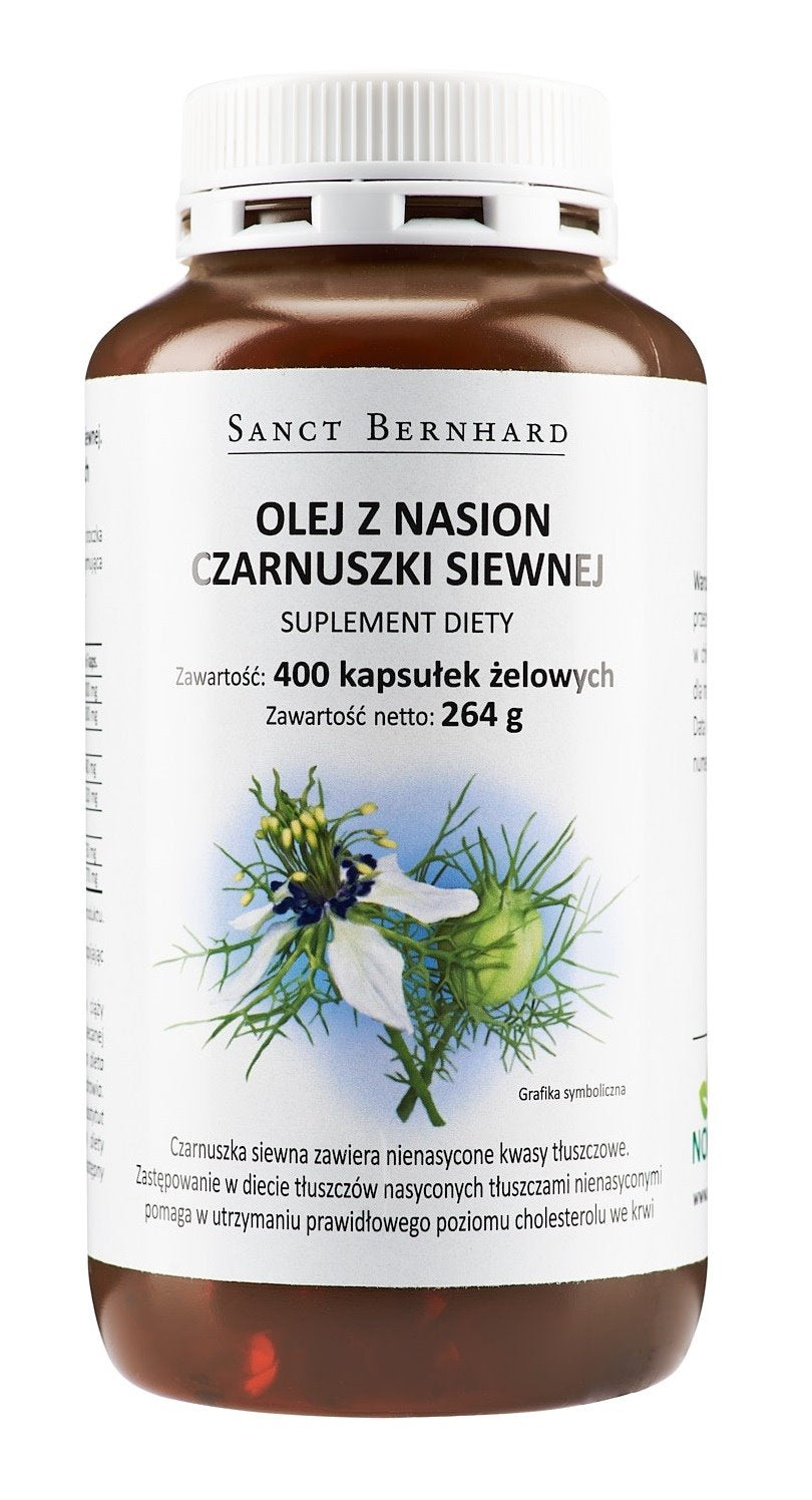 KRAUTERHAUS SANCT BERNHARD mustköömneõli 500 mg 400 kapslit
