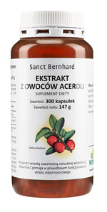 KRAUTERHAUS SANCT BERNHARD Acerola ekstrakt 300 kapslit.