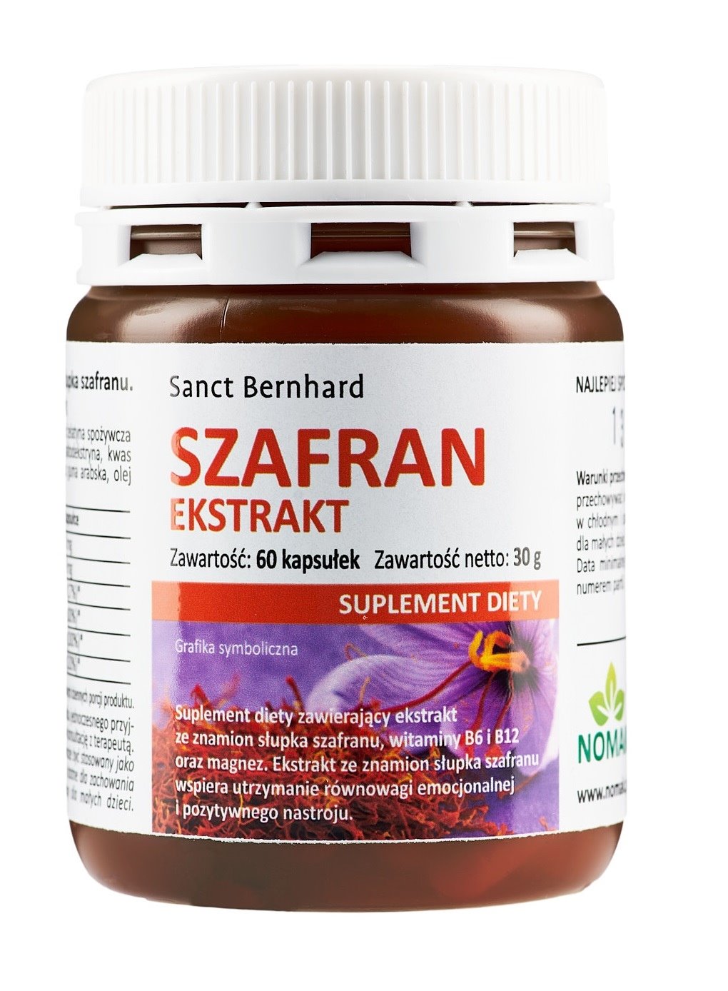 KRAUTERHAUS SANCT BERNHARD safraniekstrakt 60 kapslit