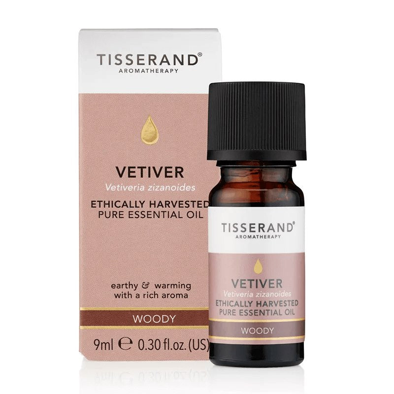 TISSERAND AROOMITERAAPIA Eetiliselt hangitud Vetiveri eeterlik õli – Vetiveri õli 9 ml