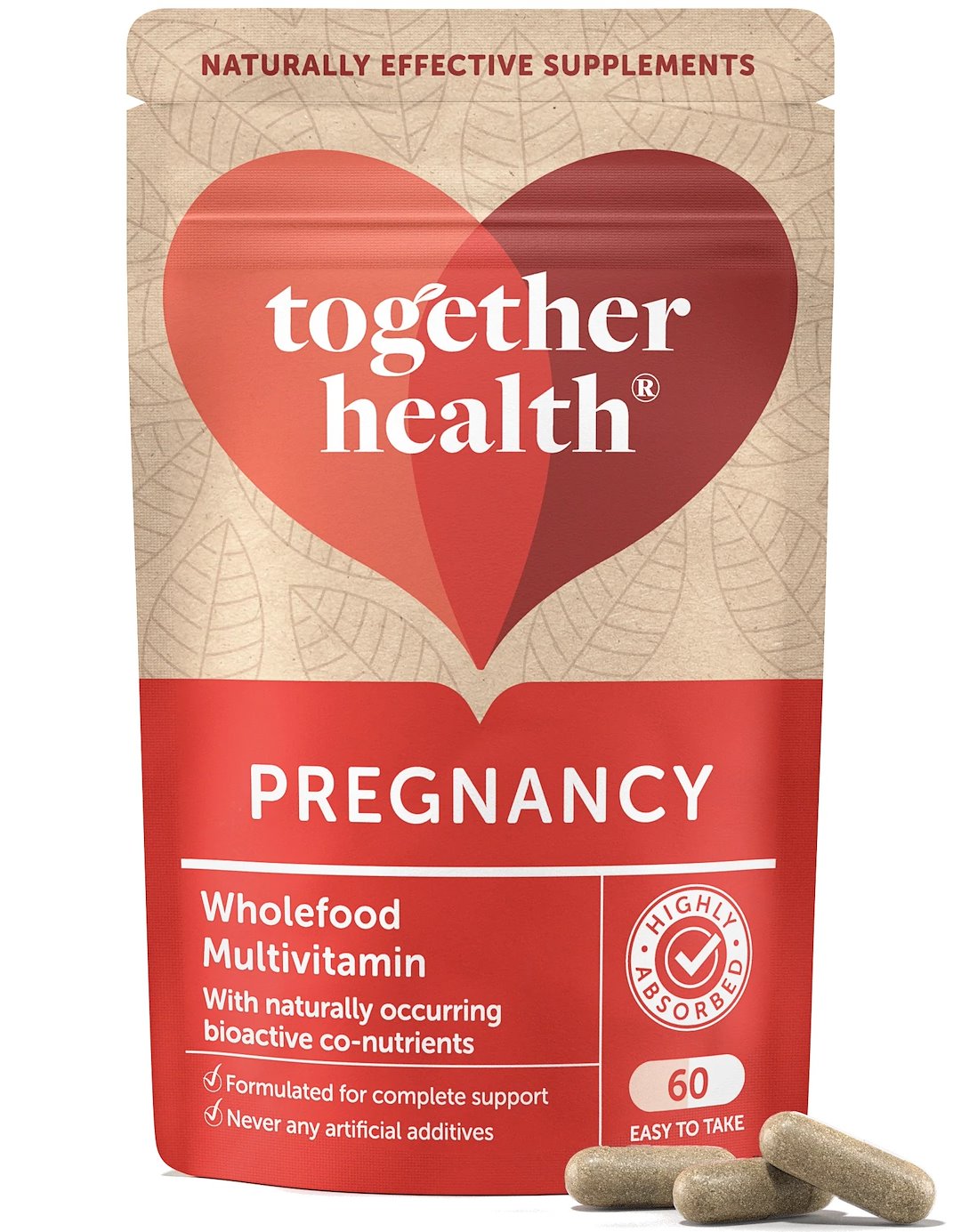 TOGETHER Rasedus – Vitamiinid ja mineraalid rasedatele 60 kapslit