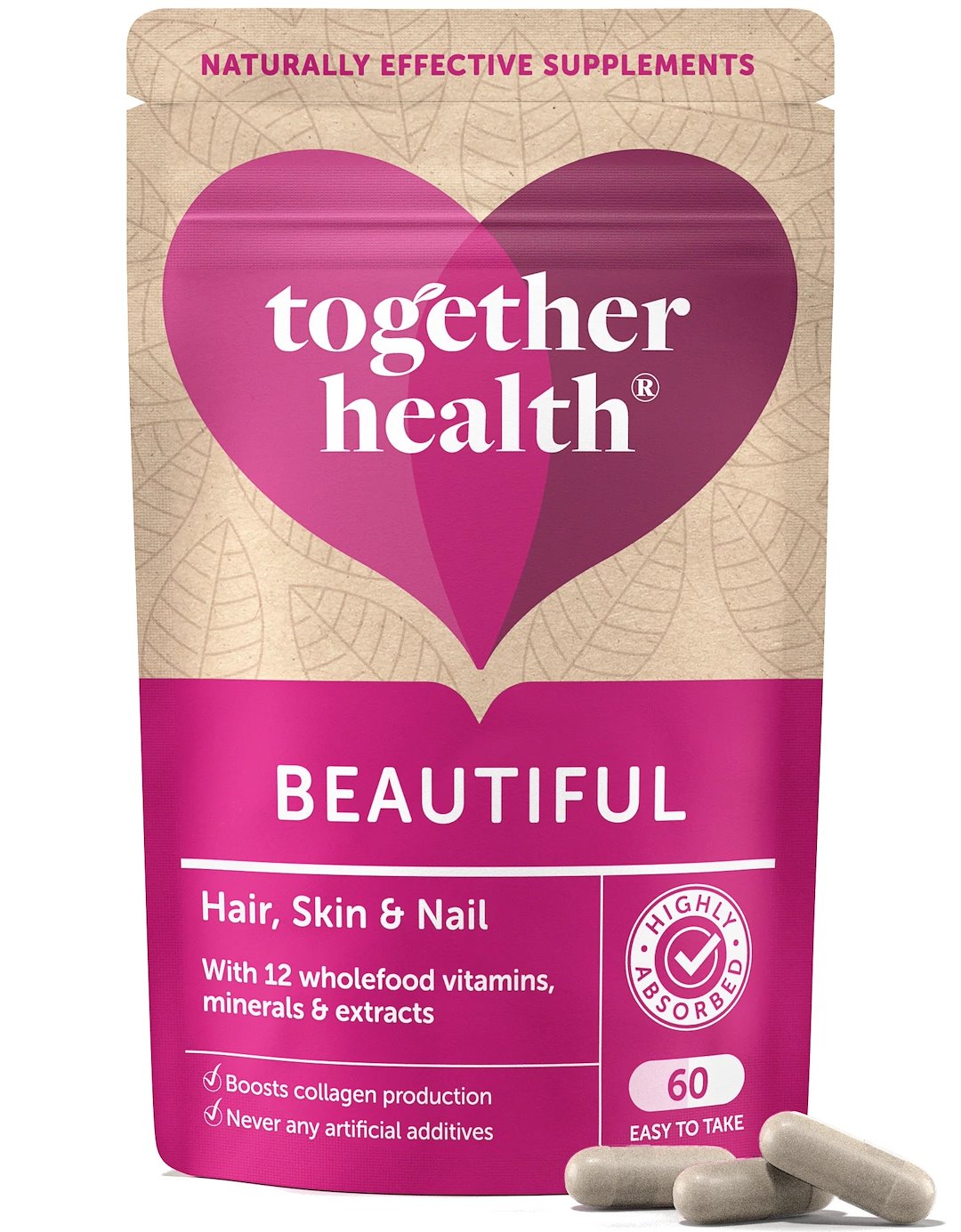 TOGETHER Beautiful - Juuksed, nahk ja küüned - Ilus nahk, juuksed, küüned 60 kaps.