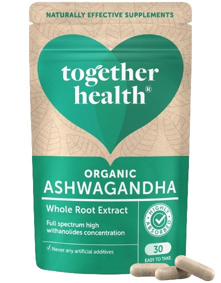 TOGETHER orgaaniline ashwagandha – laia spektriga ekstrakt 500 mg 30 kapslit