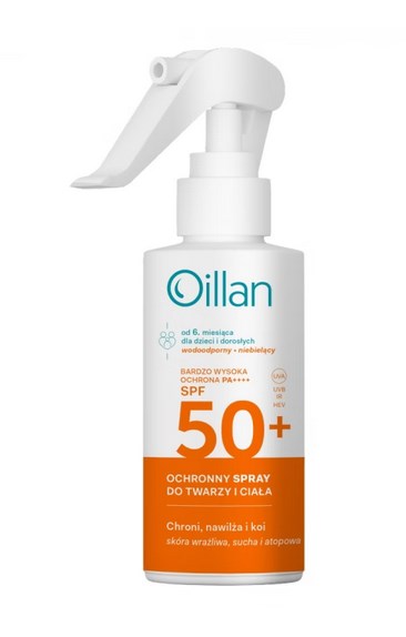 OILLAN päikesekaitsesprei SPF50 125 ml