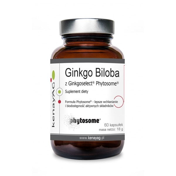 KENAY Ginkgo Biloba koos Ginkgoselect Phytosome 60 kapslit