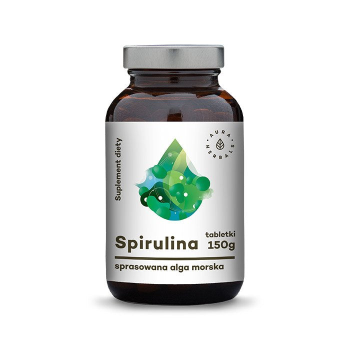 AURA HERBALS Spirulina - 1500 mg 600 tabletti
