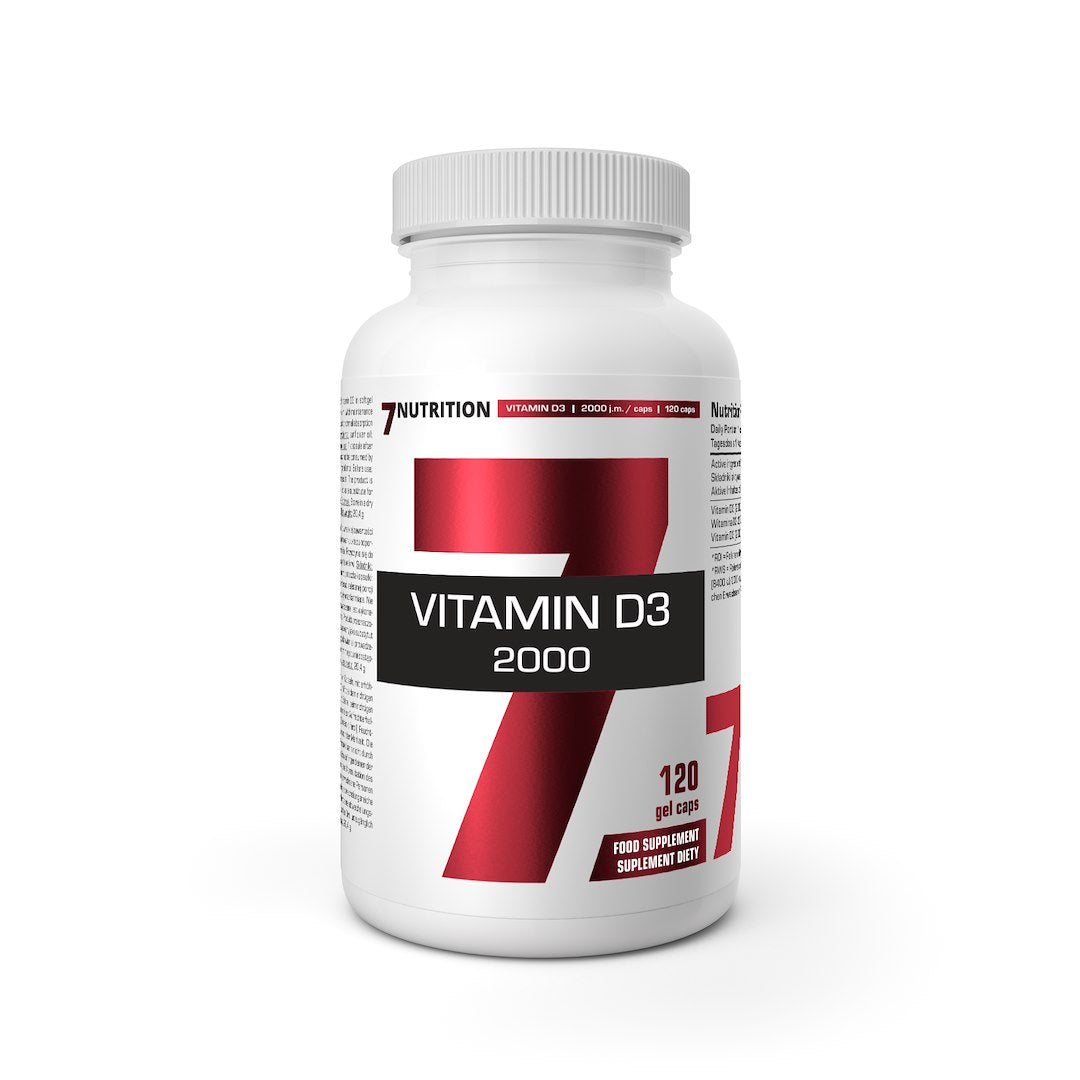 7Nutrition Vitamin D 2000 – D-vitamiin 2000 IU 120 kaps.