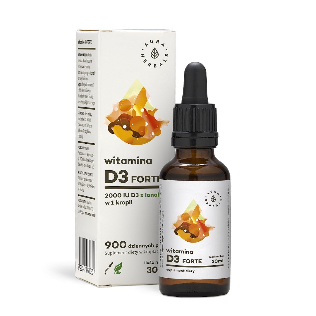AURA HERBALS D3-vitamiini Forte tilgad 30 ml