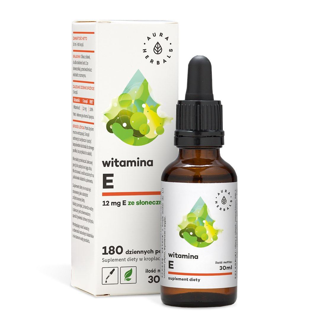 AURA HERBALS Vitamiin E - Toidulisand tilkadena 30 ml